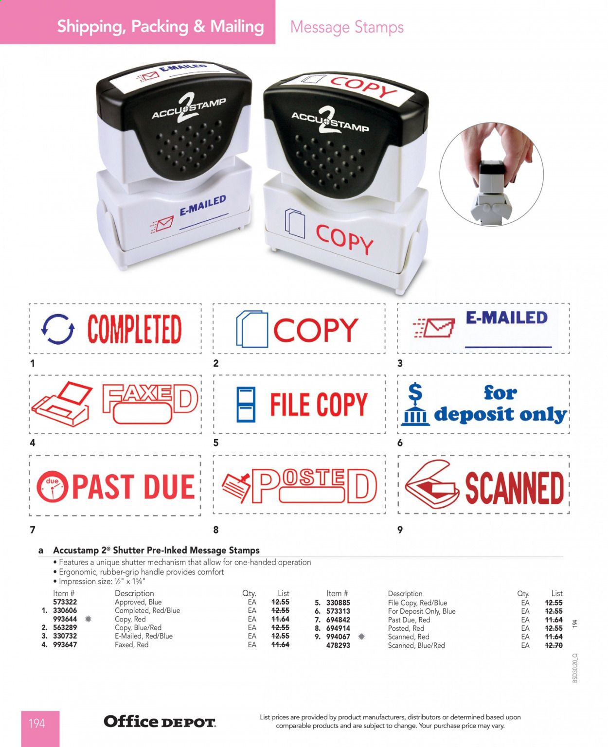 Office DEPOT Catalog 2020-2021