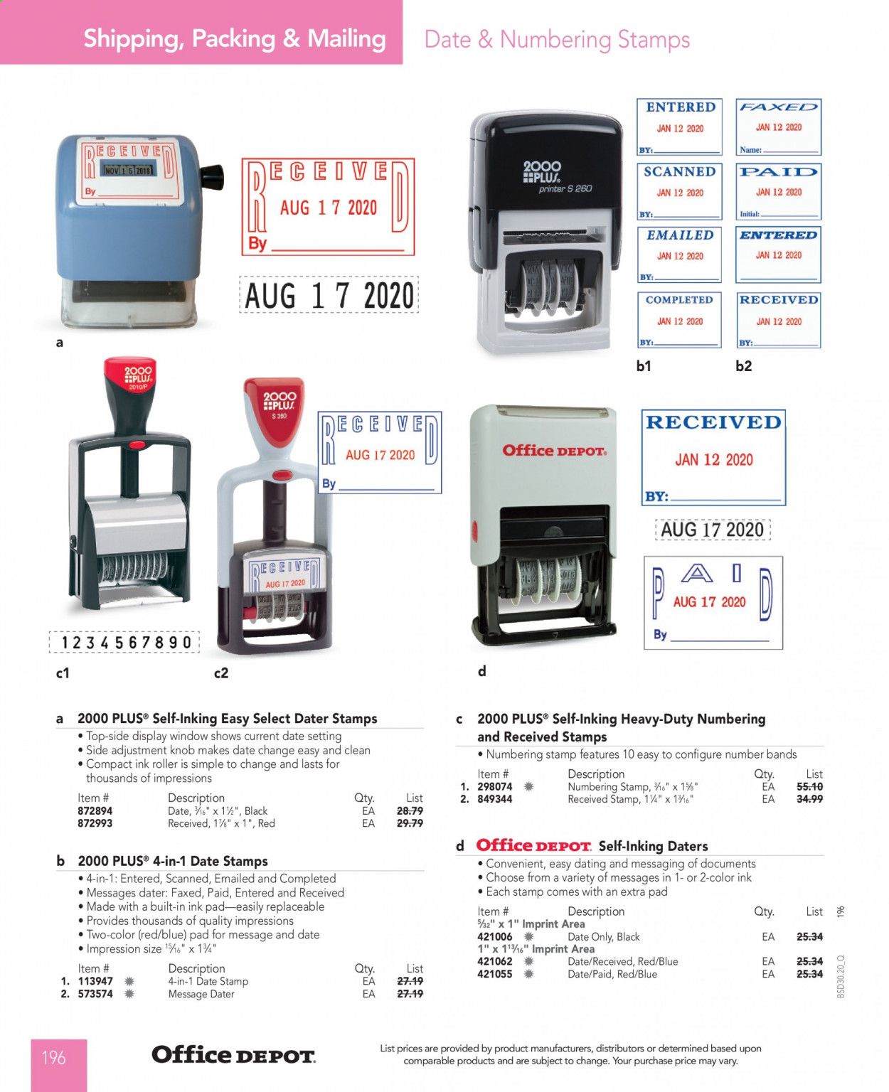 Office DEPOT Catalog 2020-2021
