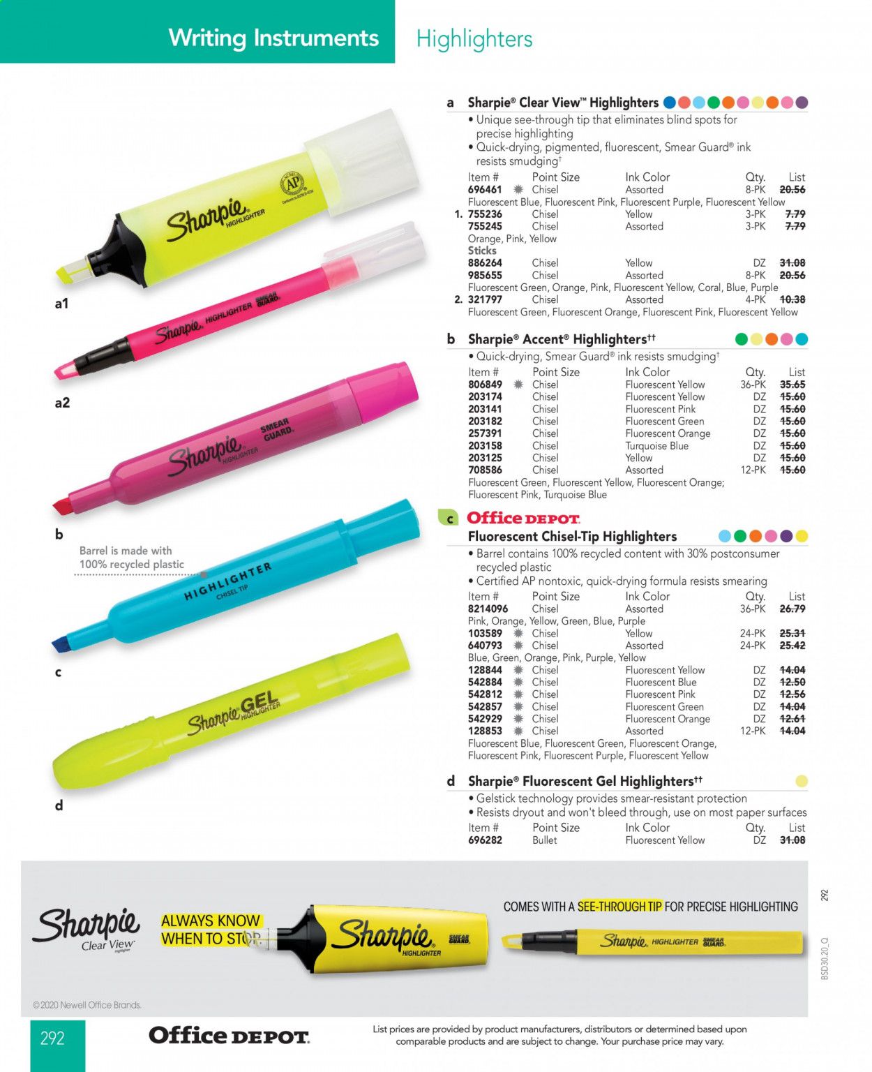 Office DEPOT Catalog 2020-2021