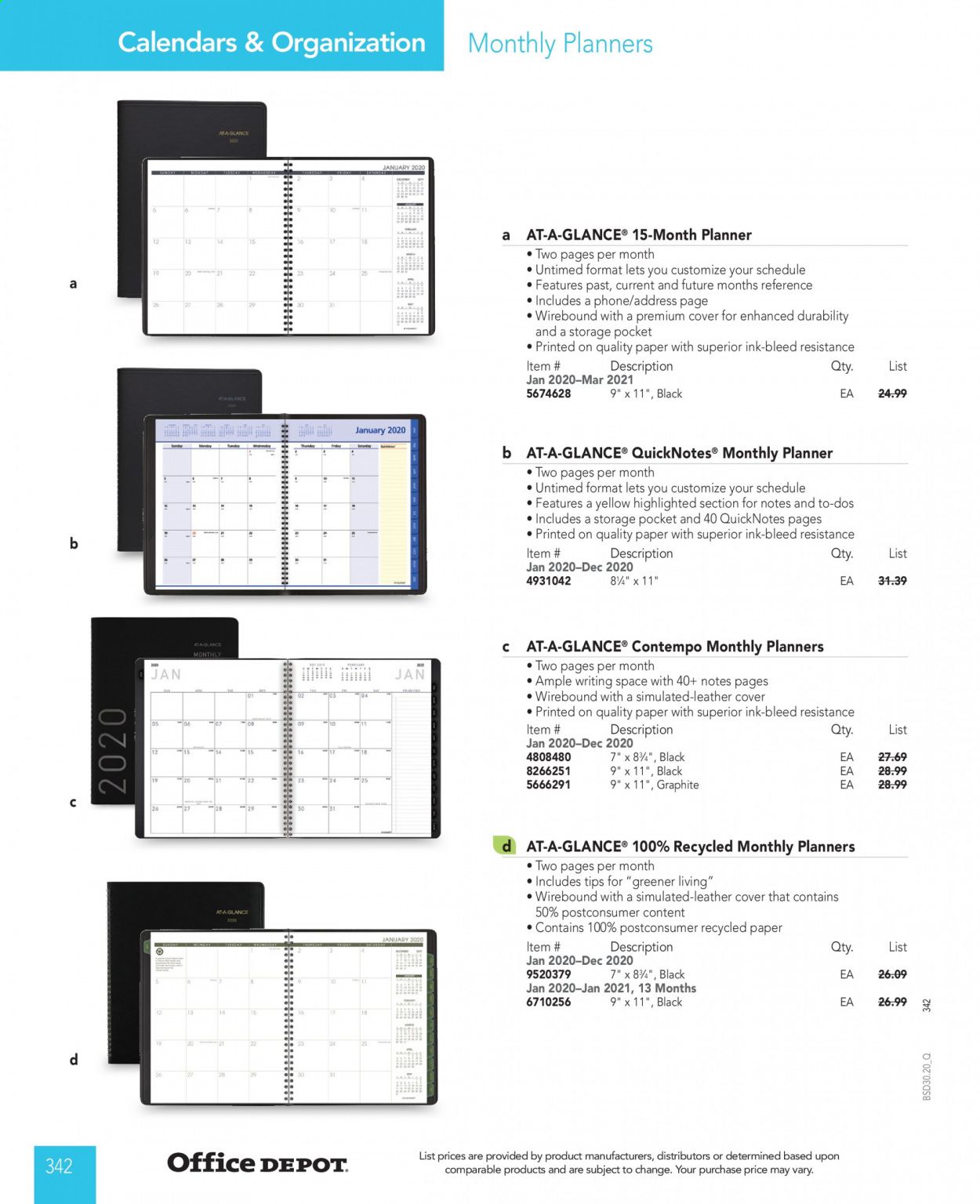 Office DEPOT Catalog 2020-2021