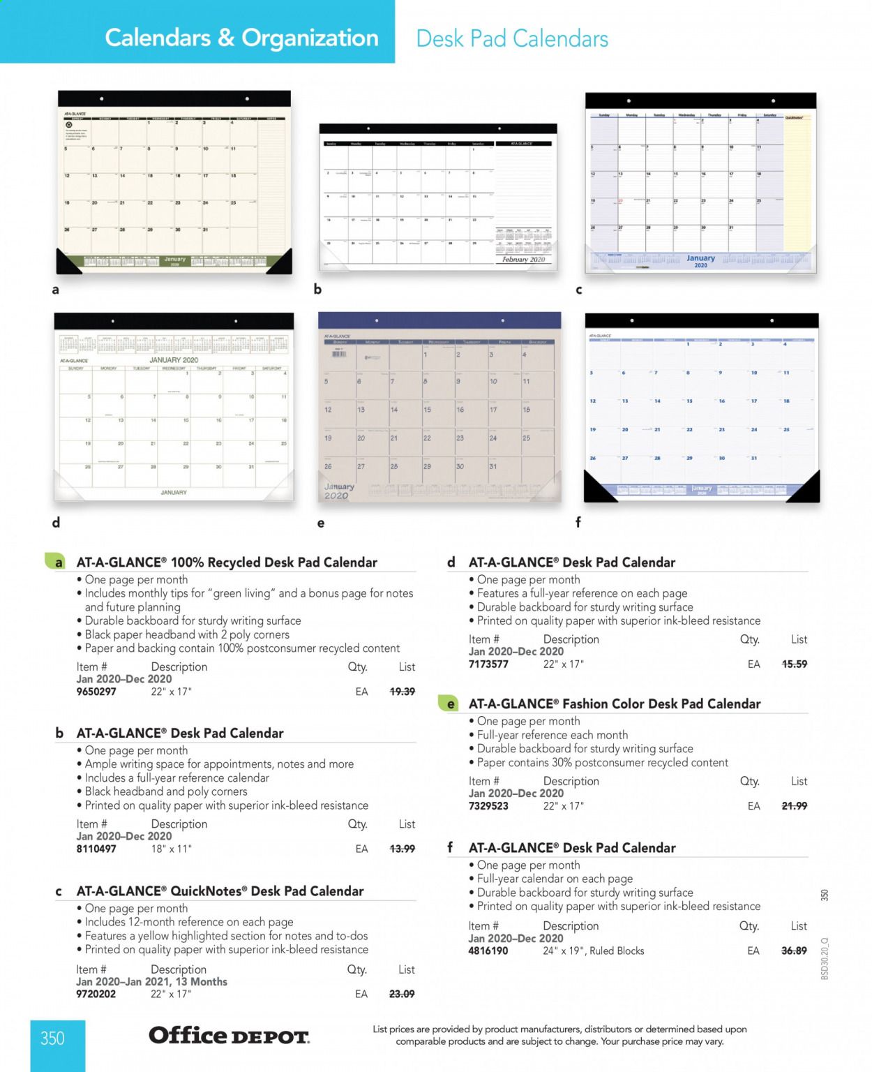 Office DEPOT Catalog 2020-2021