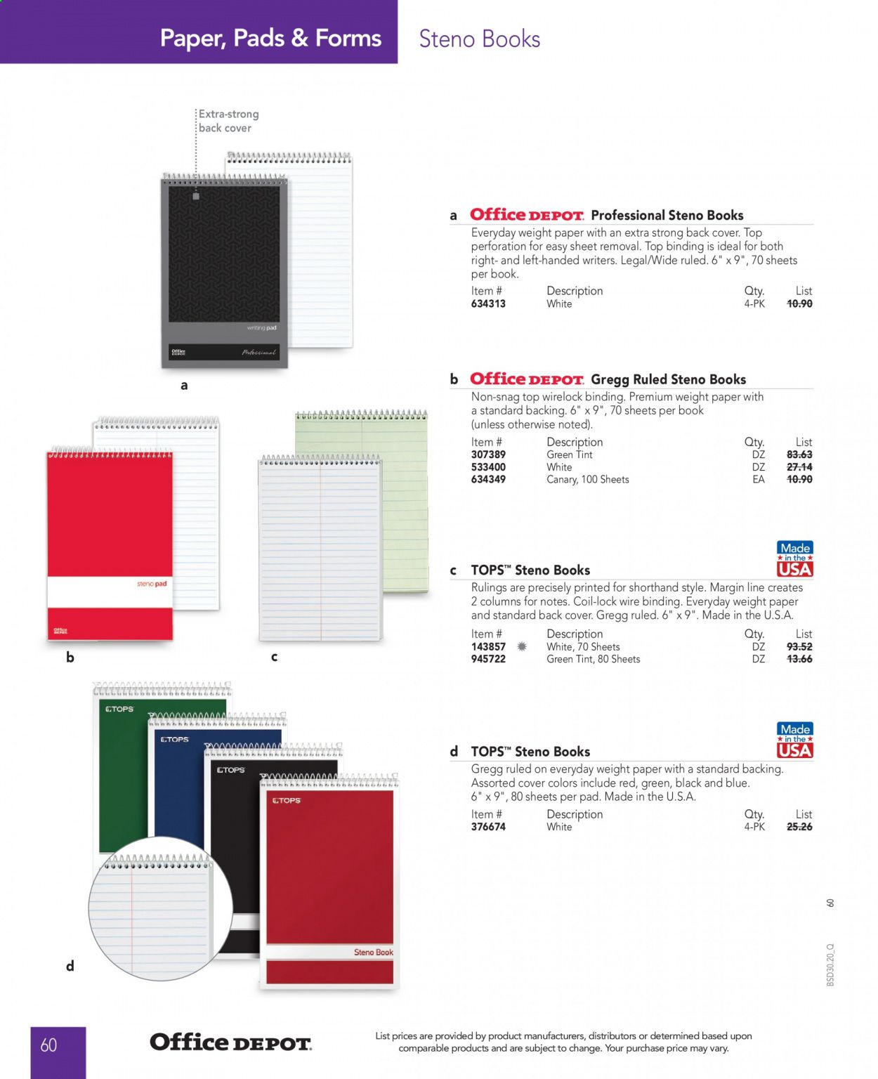 Office DEPOT Catalog 2020-2021
