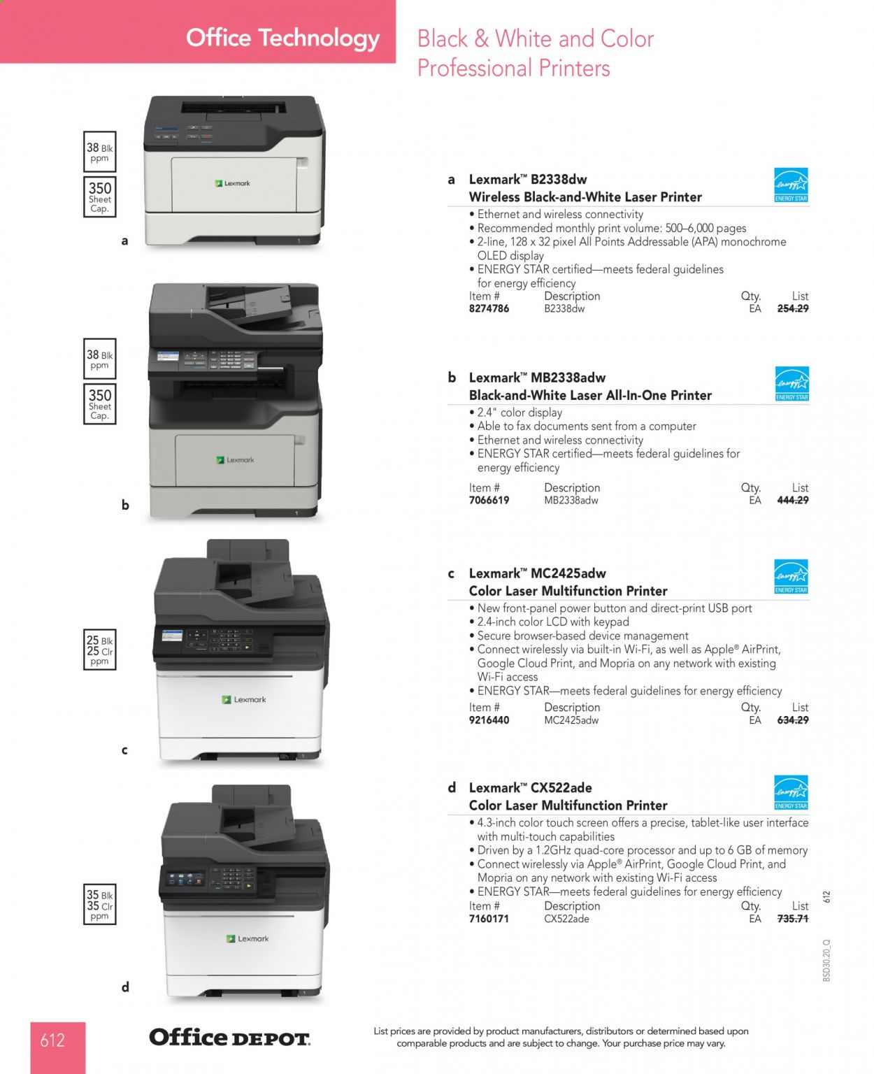 Office DEPOT Catalog 2020-2021