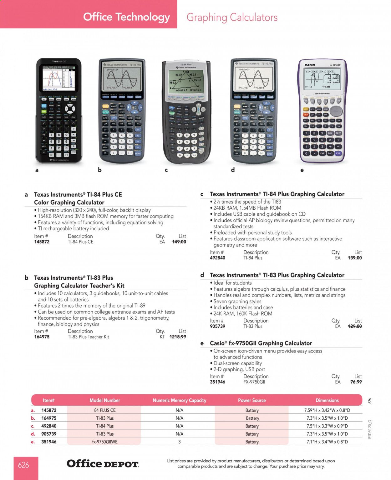 Office DEPOT Catalog 2020-2021