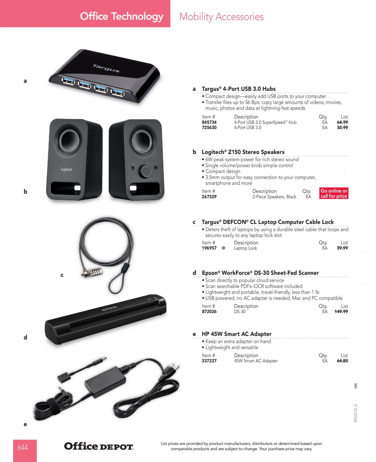 Office DEPOT Catalog 2020-2021