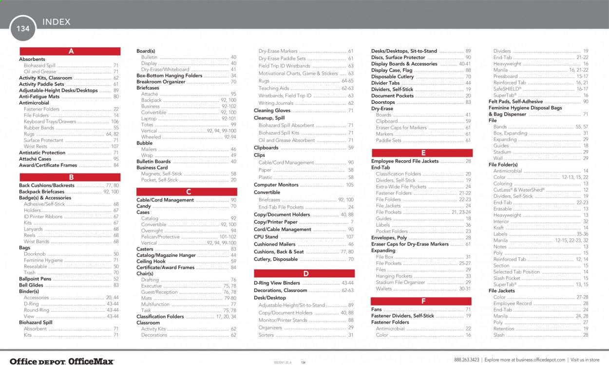 Office DEPOT Catalog 2020-2021