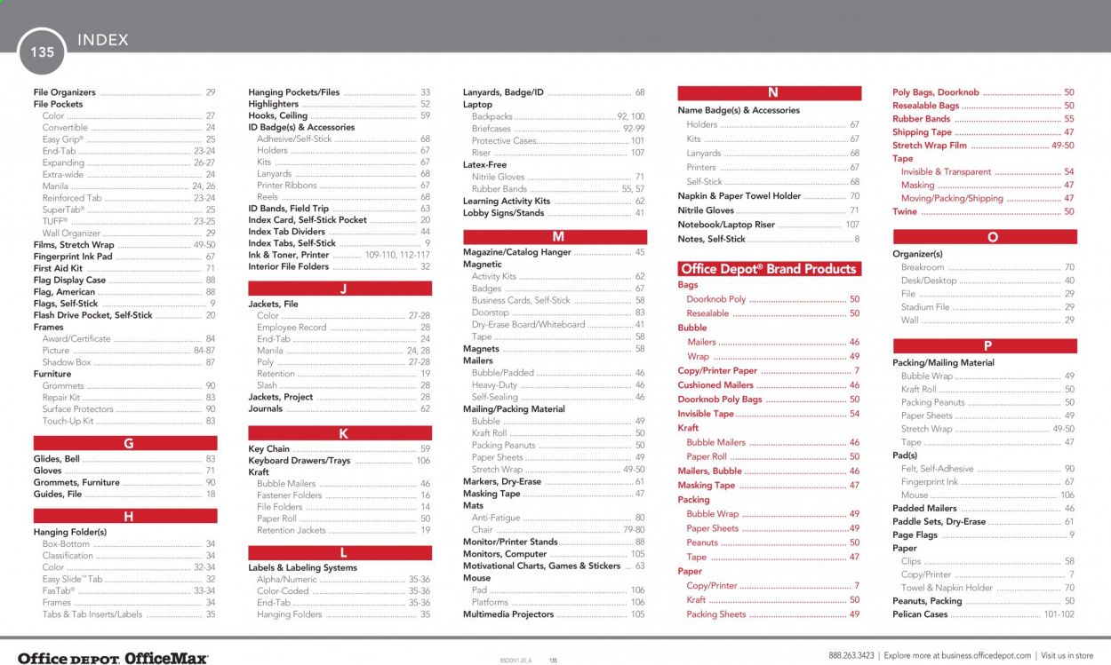 Office DEPOT Catalog 2020-2021