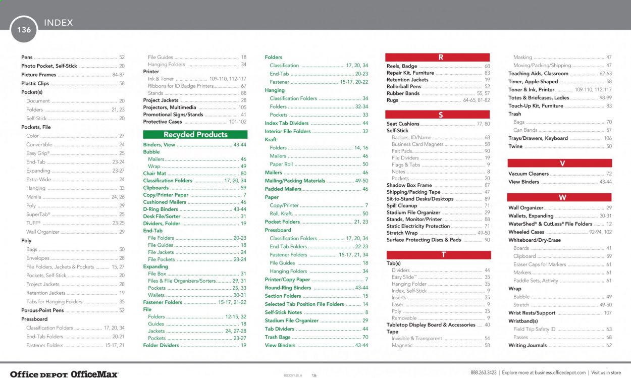 Office DEPOT Catalog 2020-2021