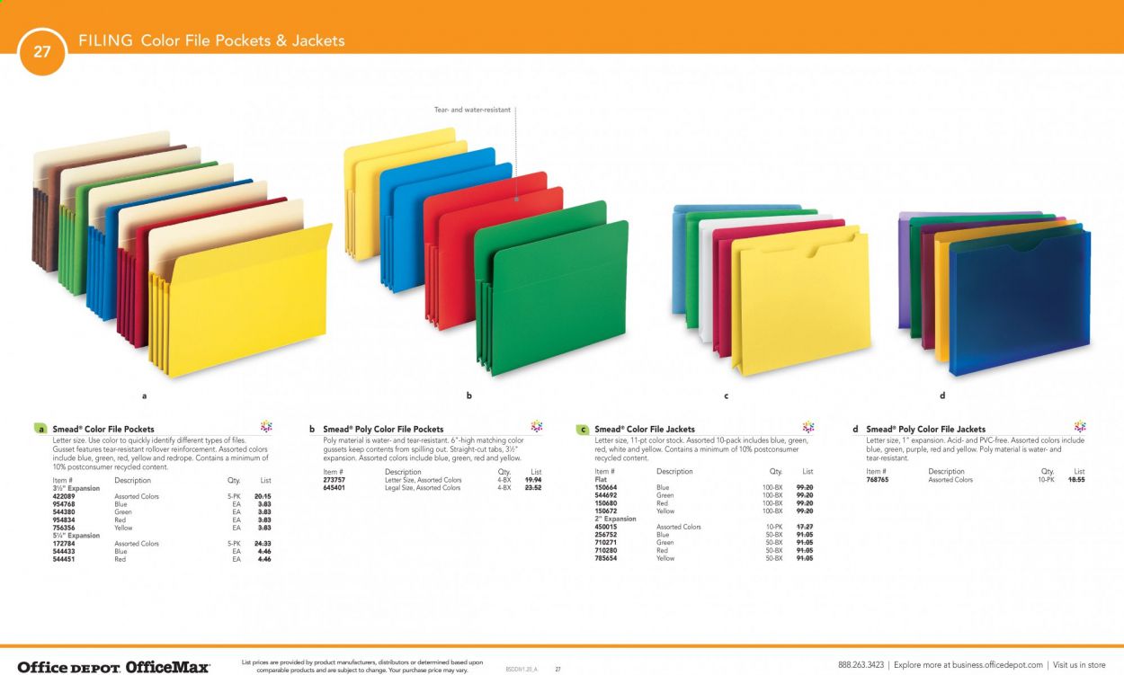 Office DEPOT Catalog 2020-2021