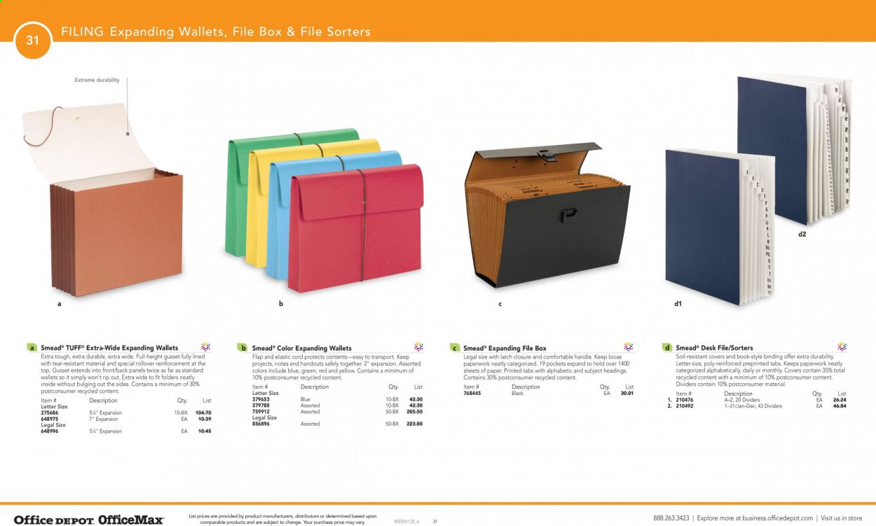 Office DEPOT Catalog 2020-2021