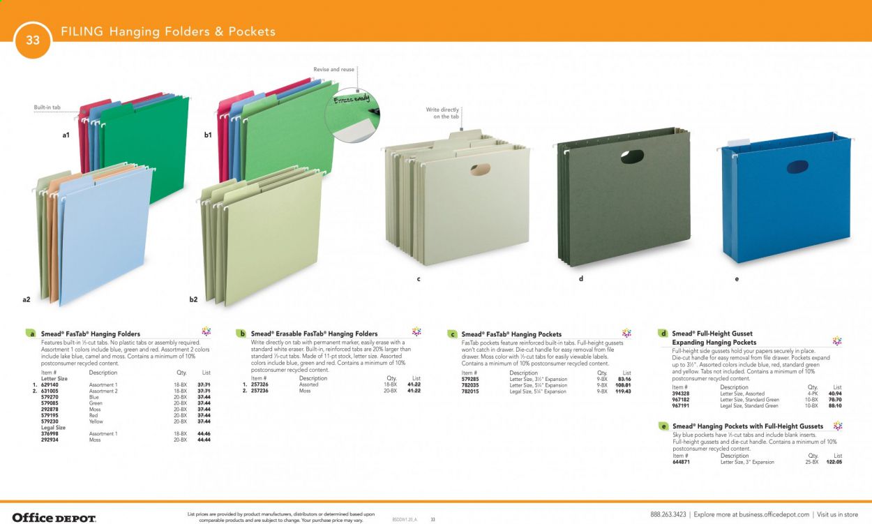 Office DEPOT Catalog 2020-2021