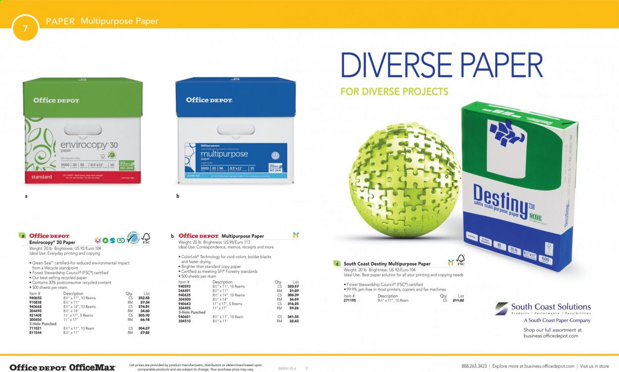 Office DEPOT Catalog 2020-2021