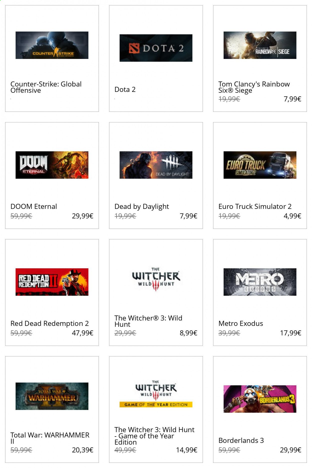 Steam Catalog 2020-2021
