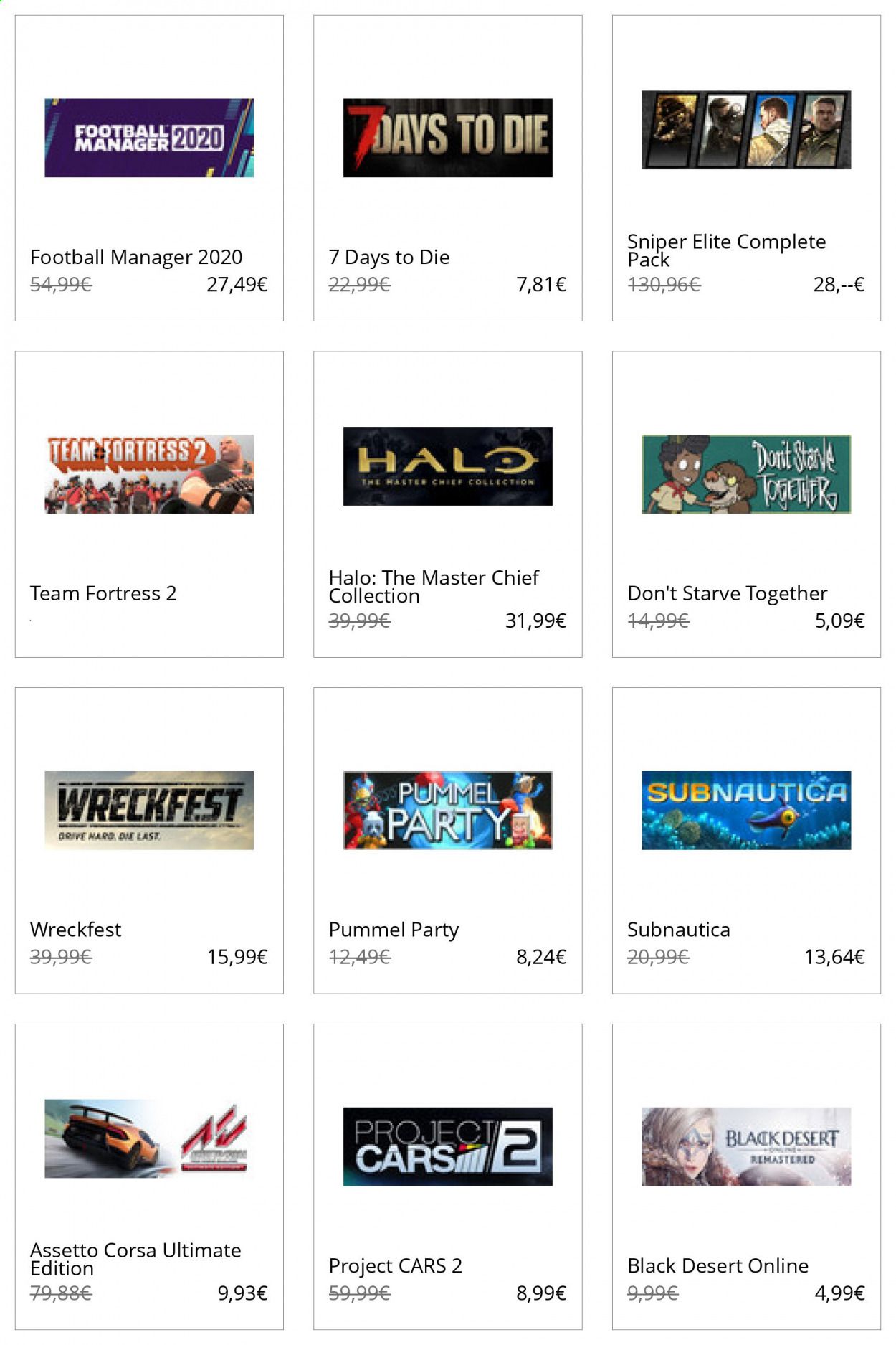 Steam Catalog 2020-2021