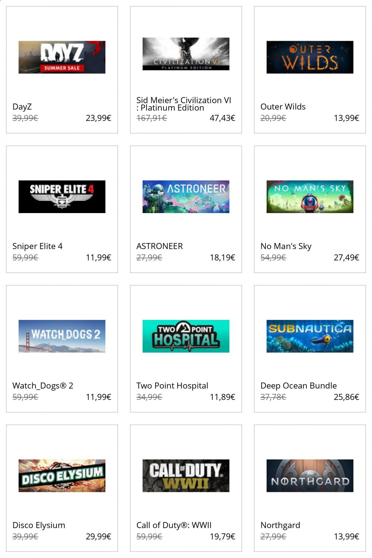 Steam Catalog 2020-2021