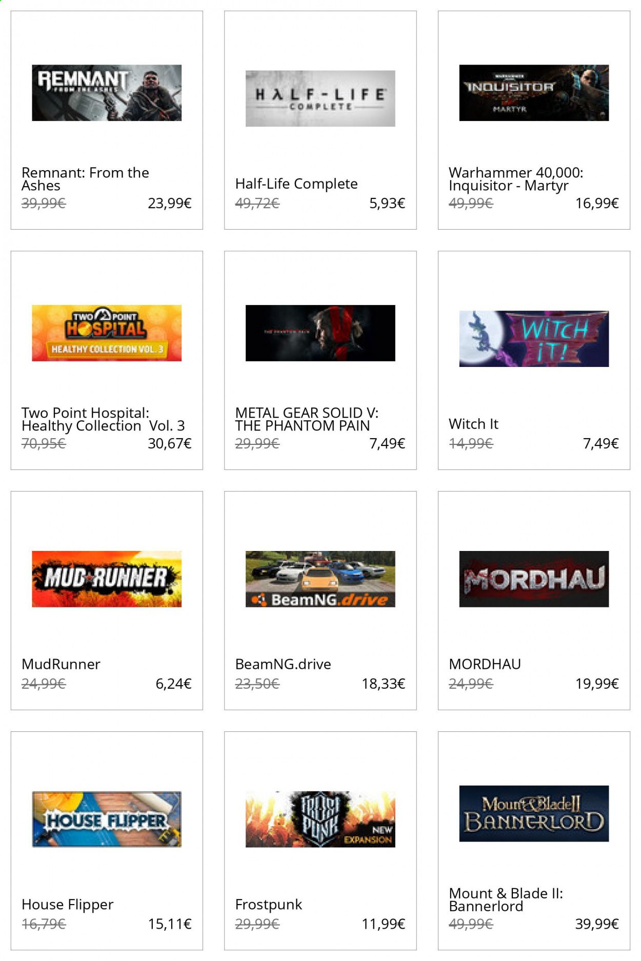 Steam Catalog 2020-2021