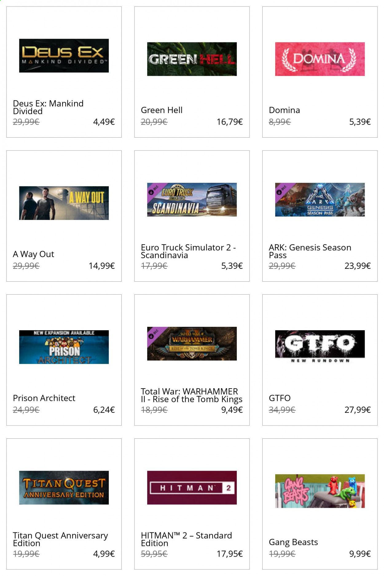 Steam Catalog 2020-2021