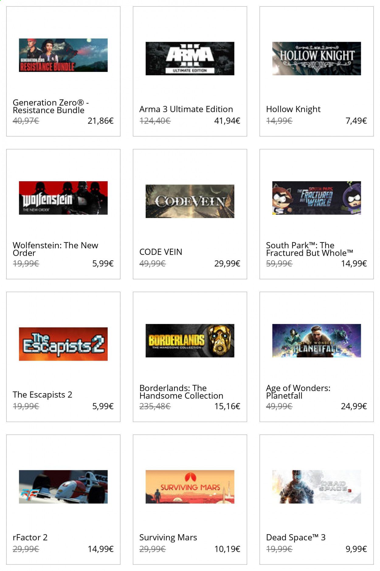 Steam Catalog 2020-2021