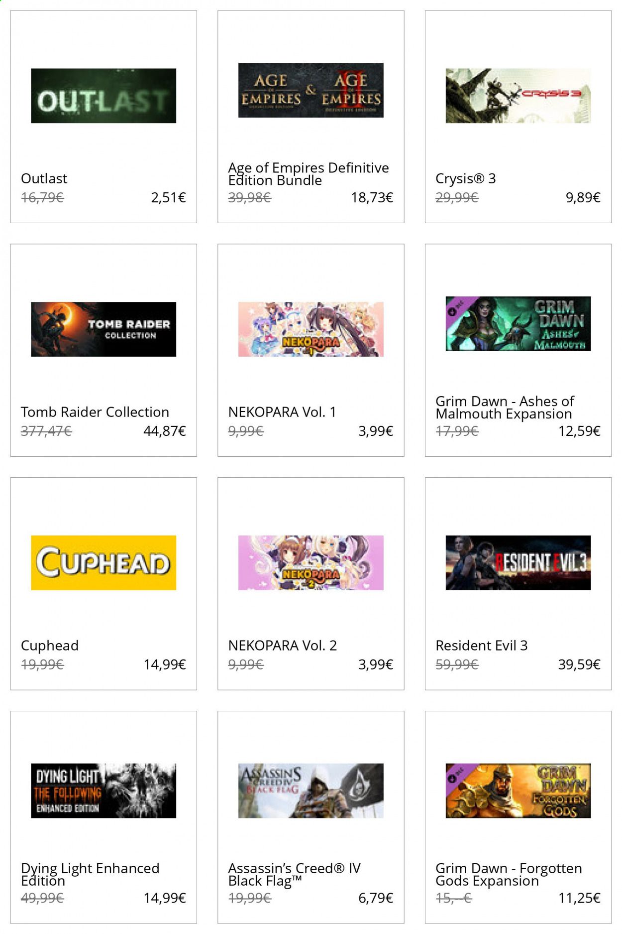 Steam Catalog 2020-2021