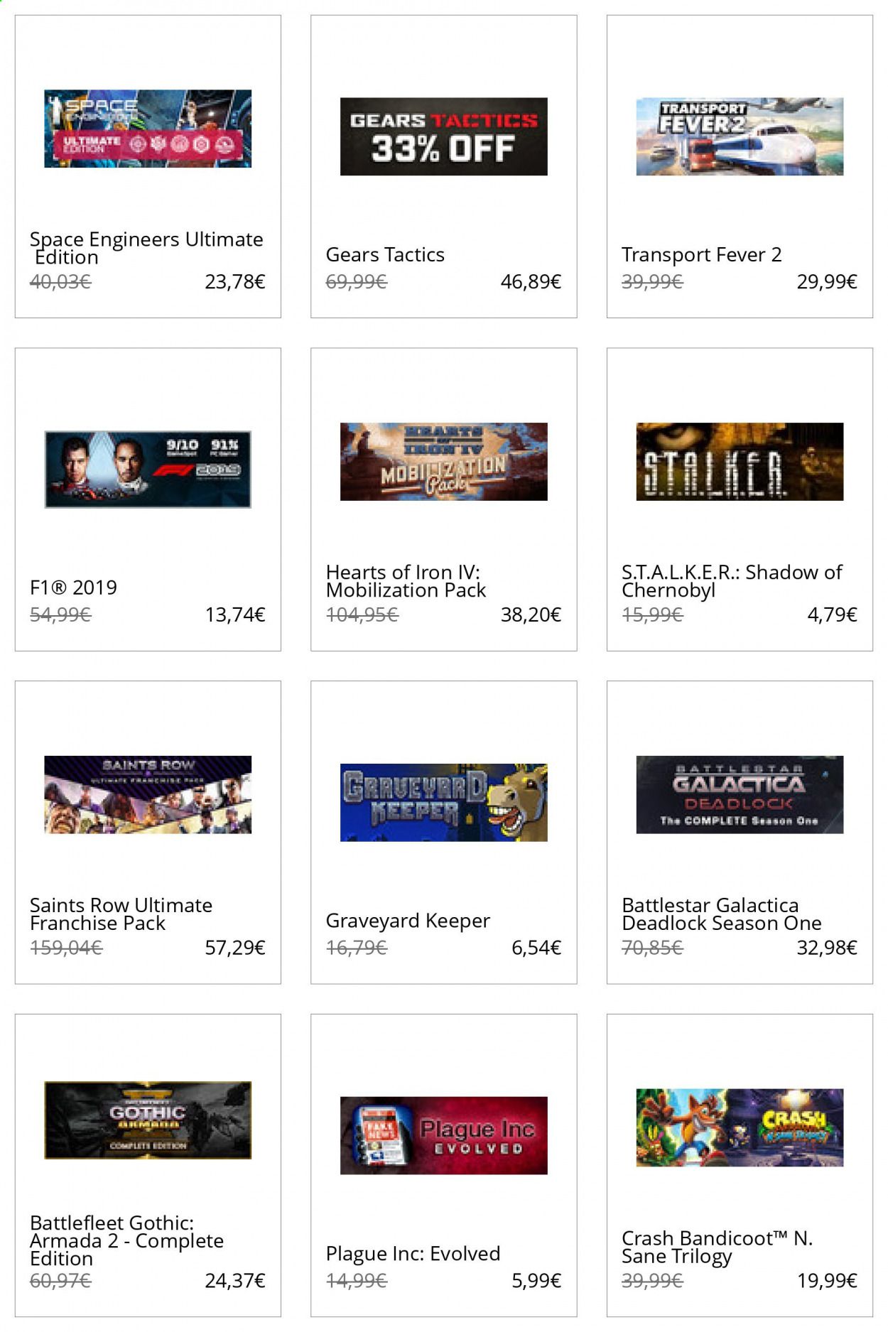 Steam Catalog 2020-2021