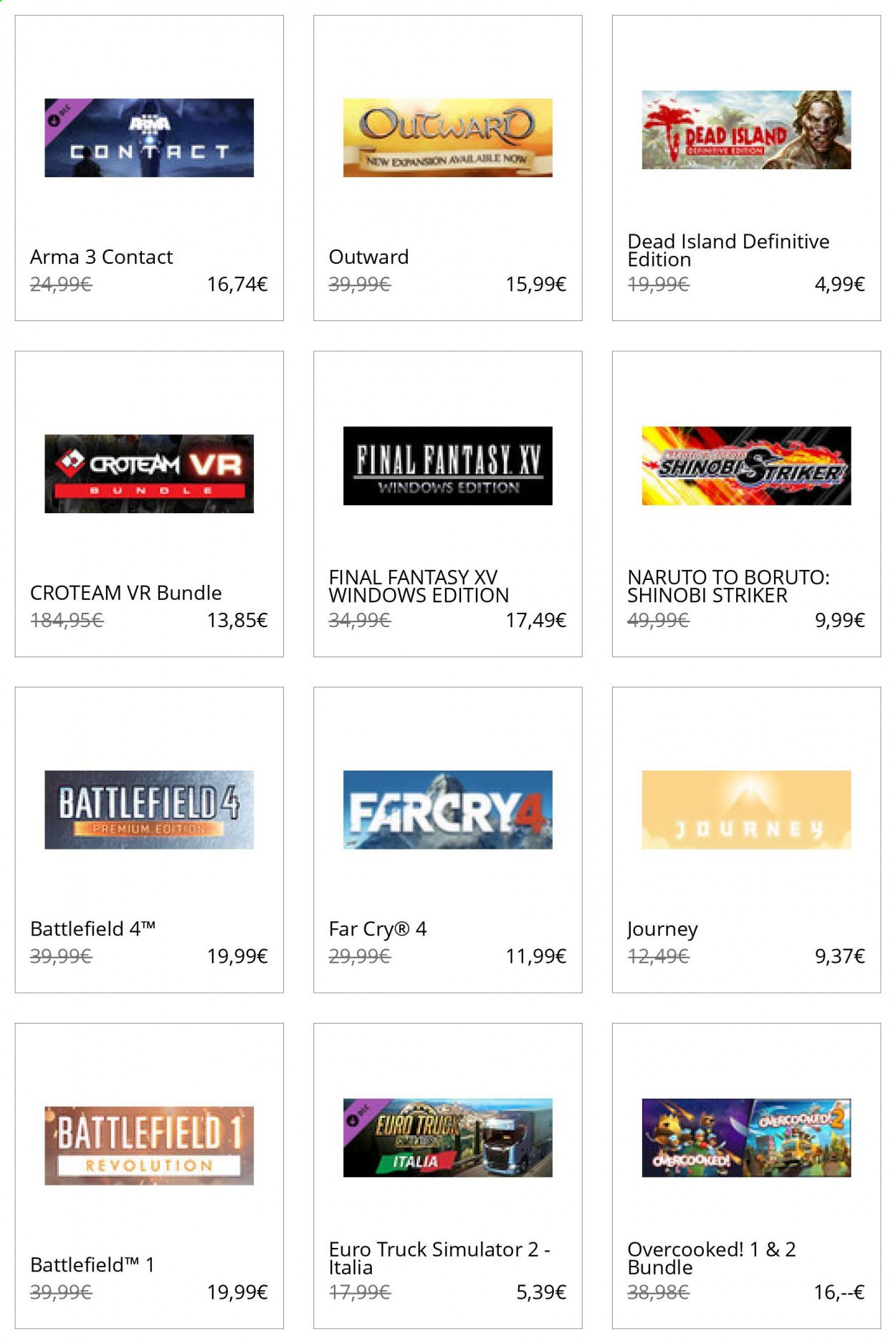 Steam Catalog 2020-2021