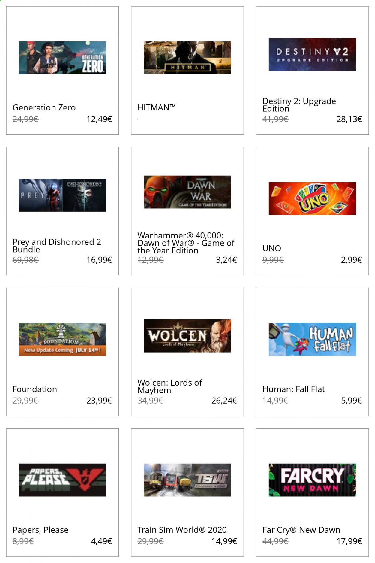 Steam Catalog 2020-2021