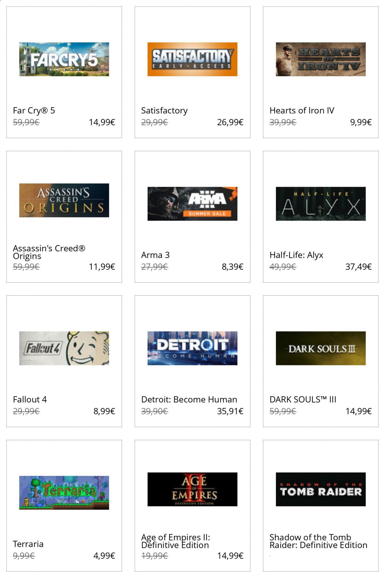 Steam Catalog 2020-2021