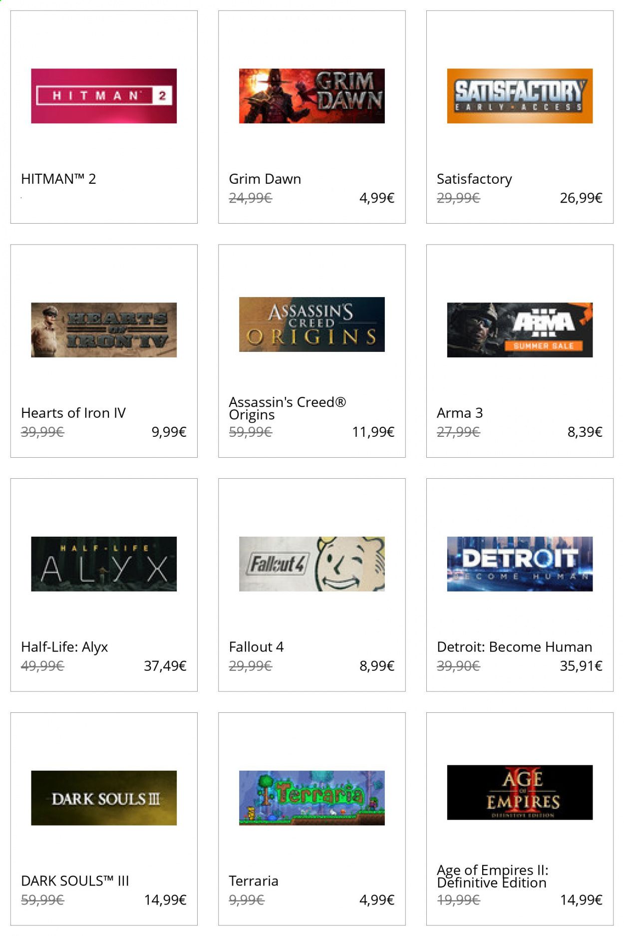 Steam Catalog 2020-2021