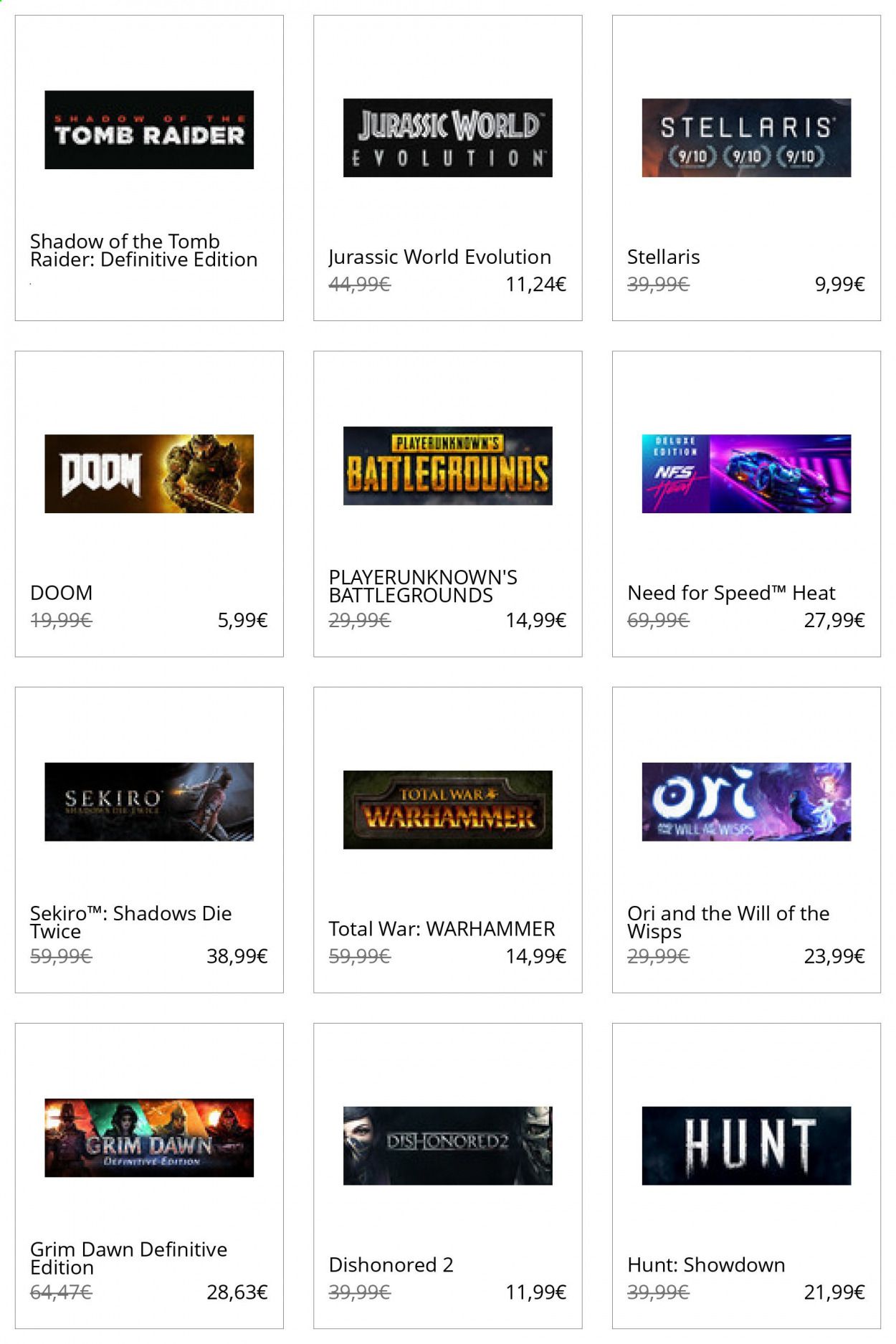 Steam Catalog 2020-2021