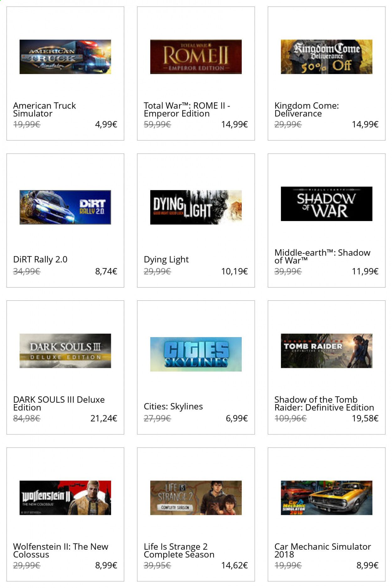Steam Catalog 2020-2021