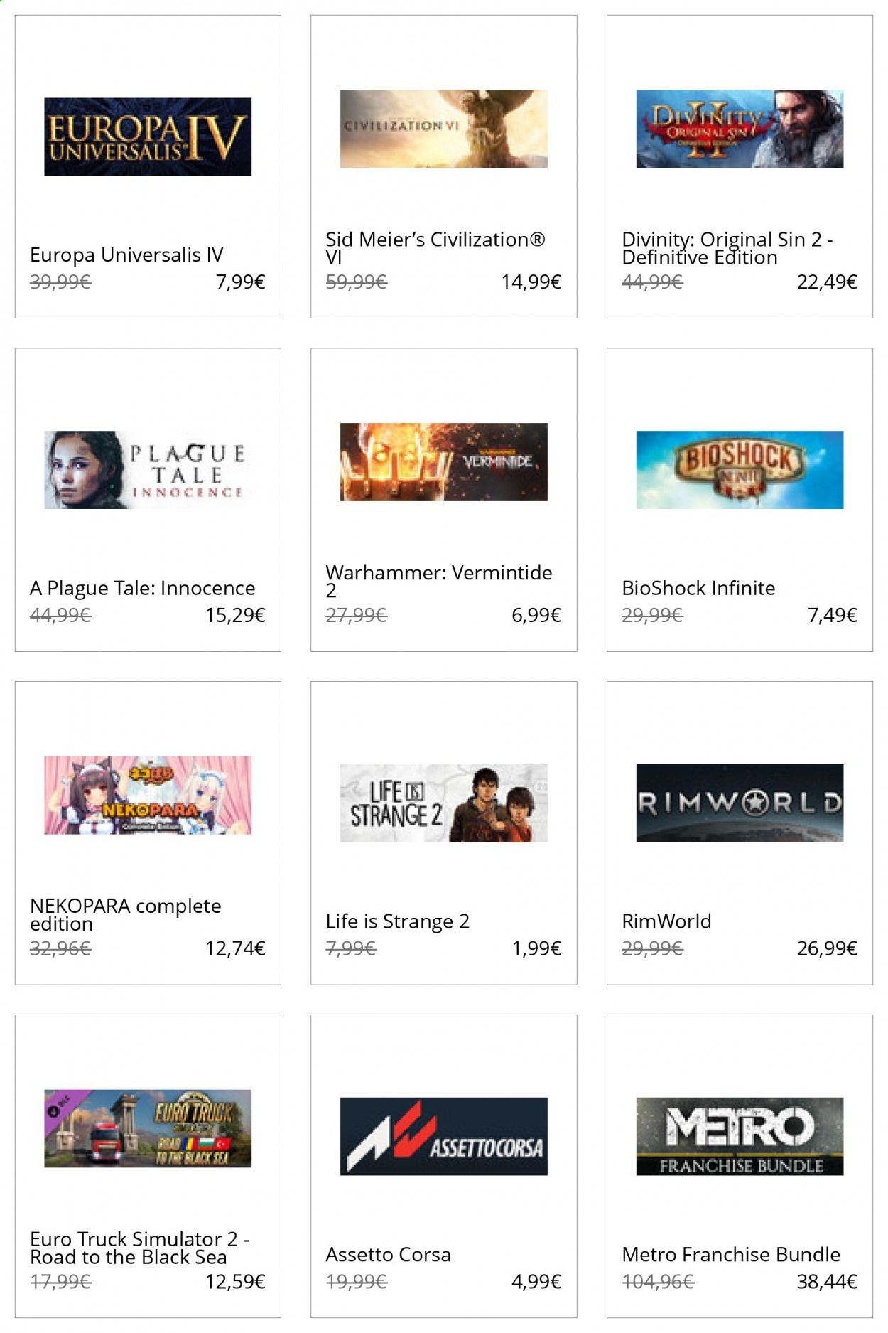 Steam Catalog 2020-2021