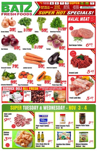 Baiz Market Weekly Ad October 30 - November 5, 2026