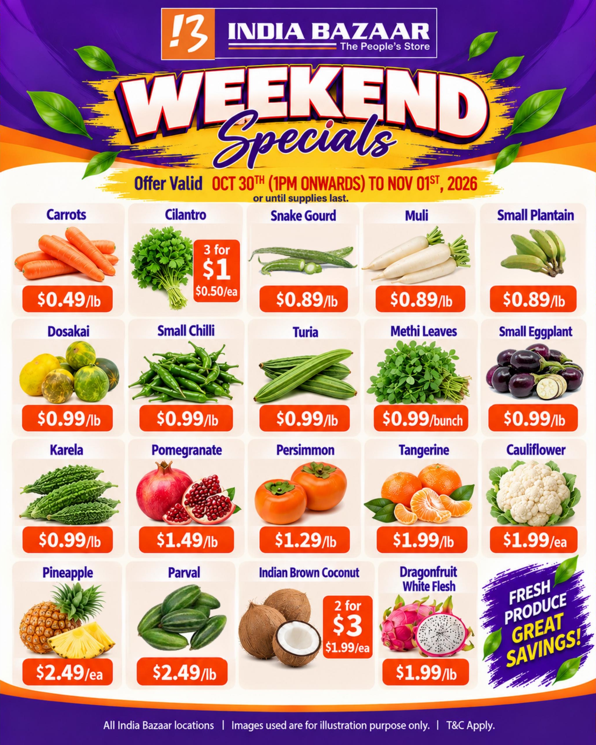 India Bazaar Weekly Ad October 30 - November 5, 2026