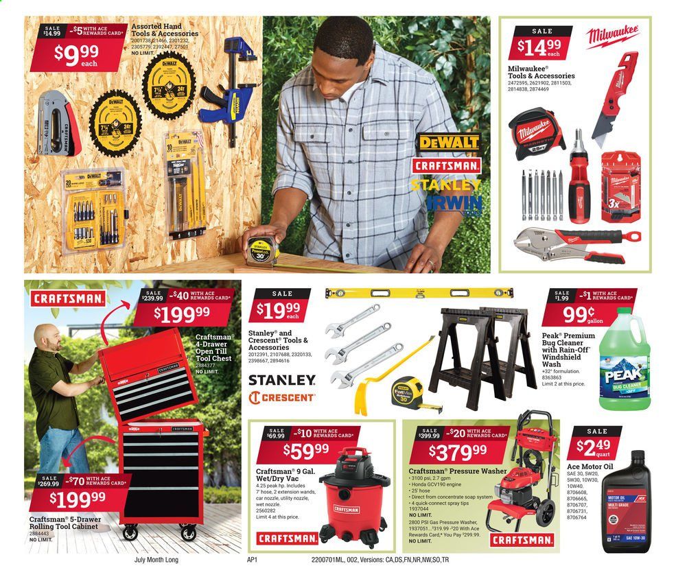 ACE Hardware Weekly Ad July 1 to July 31