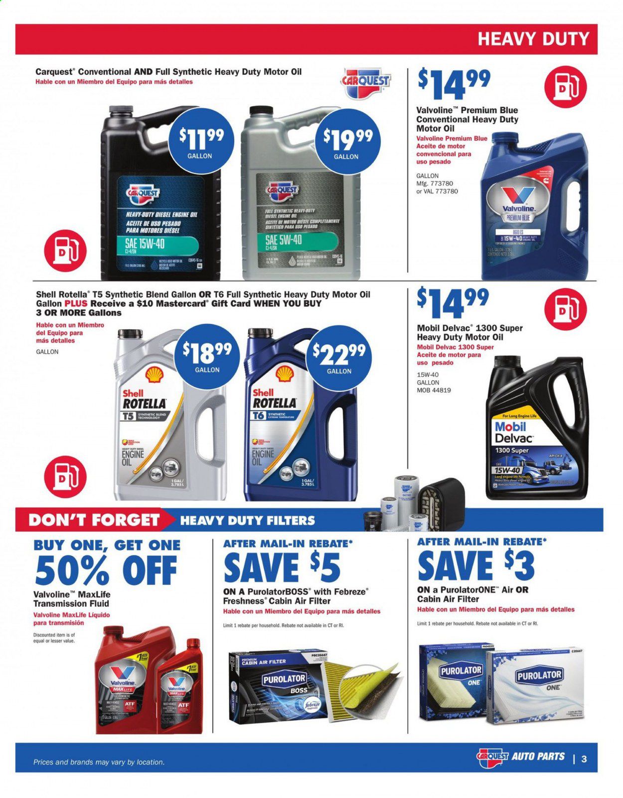 Carquest Weekly Ad July 2 to August 26