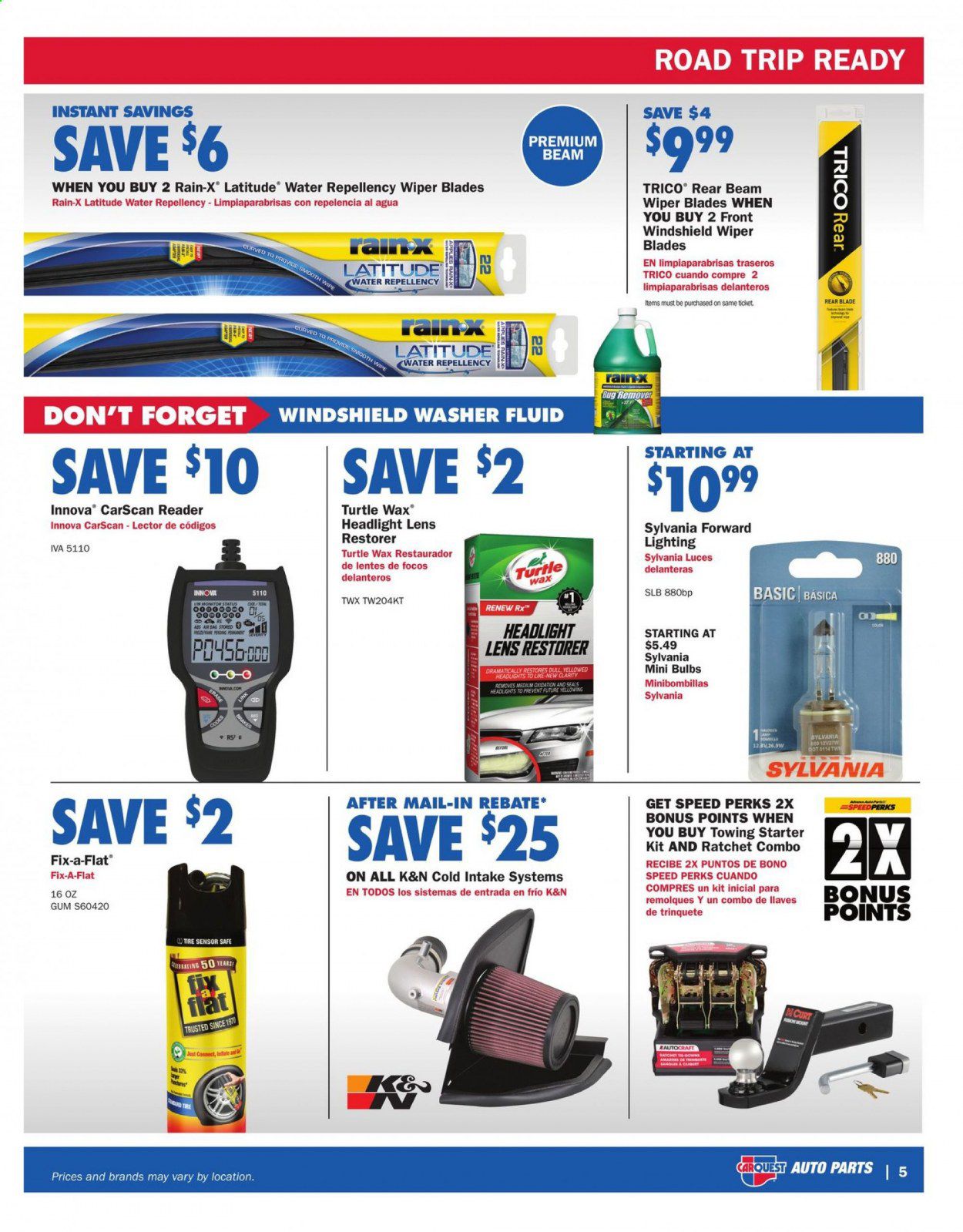 Carquest Weekly Ad July 2 to August 26