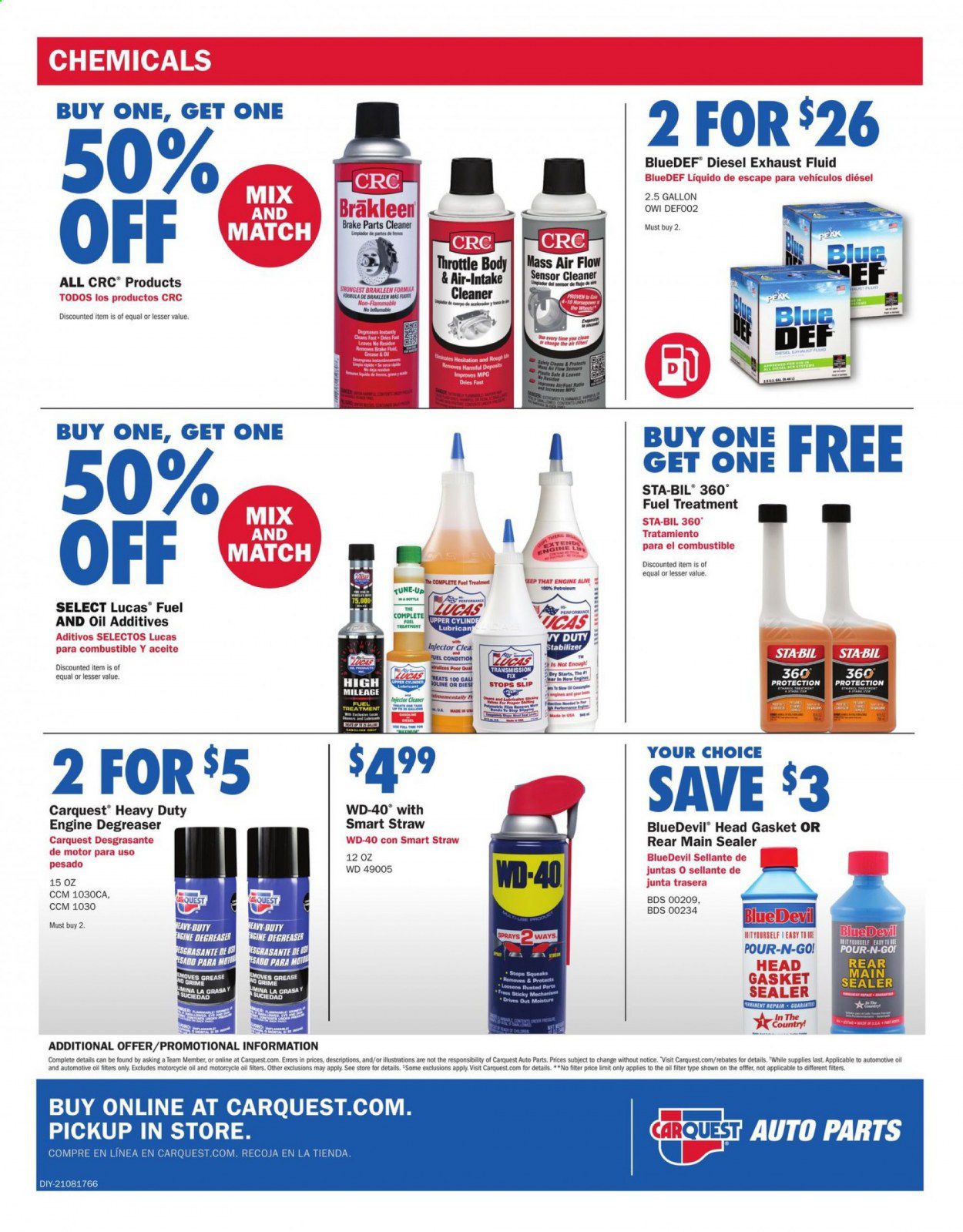Carquest Weekly Ad July 2 to August 26