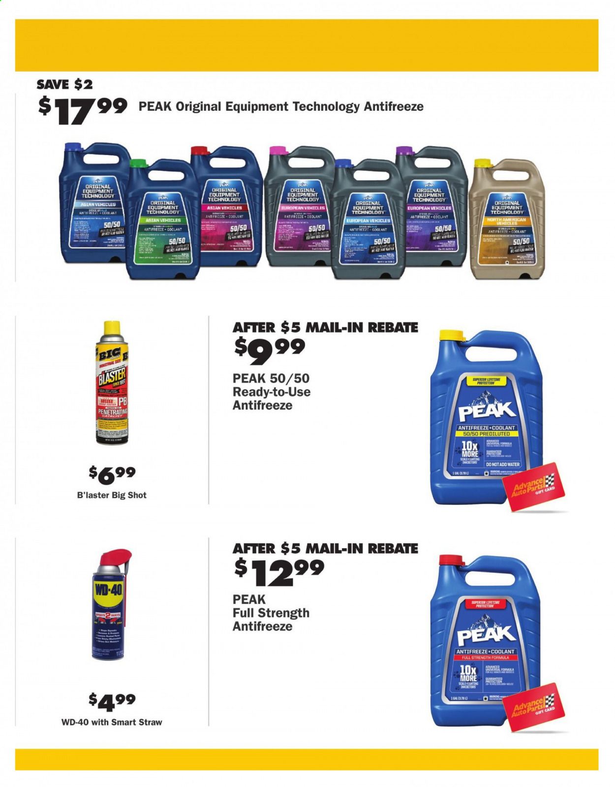 Advance Auto Parts Weekly Ad July 2 to August 26