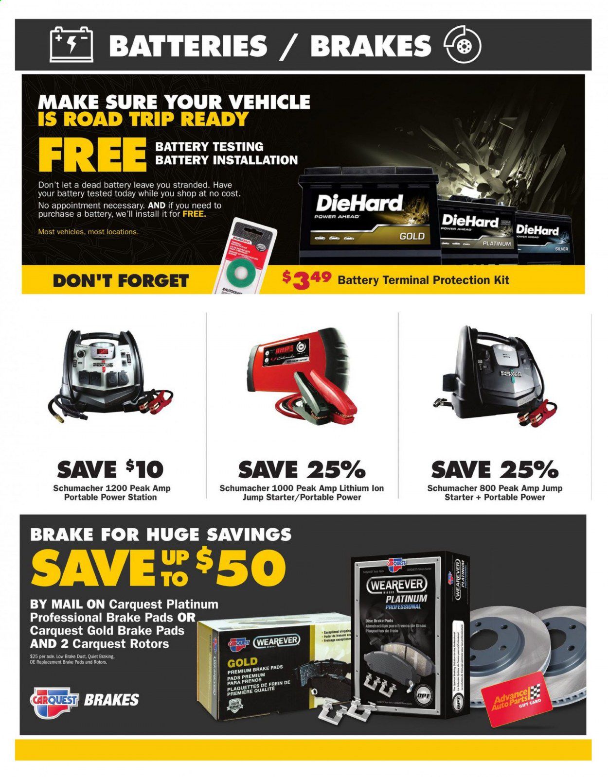 Advance Auto Parts Weekly Ad July 2 to August 26