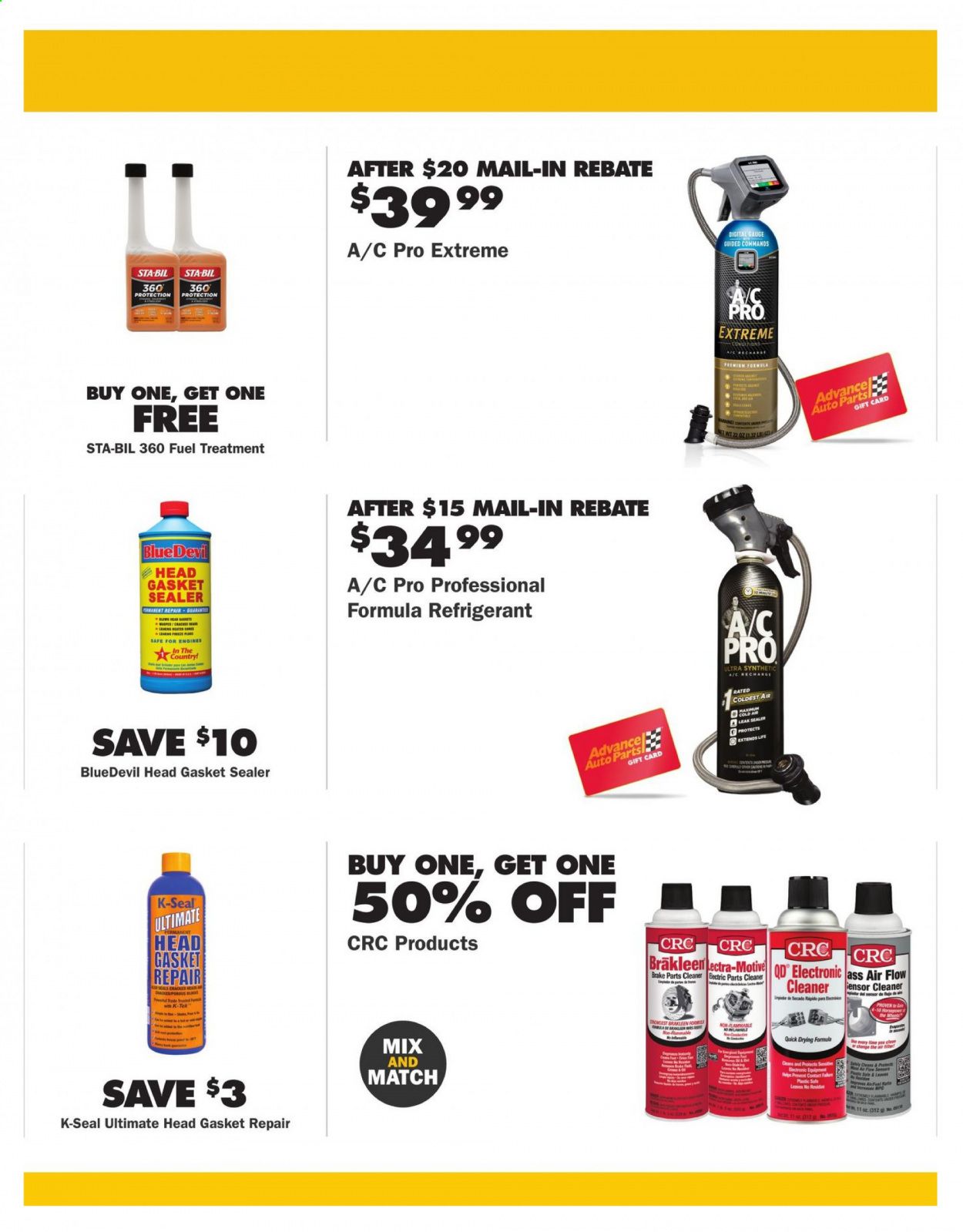 Advance Auto Parts Weekly Ad July 2 to August 26