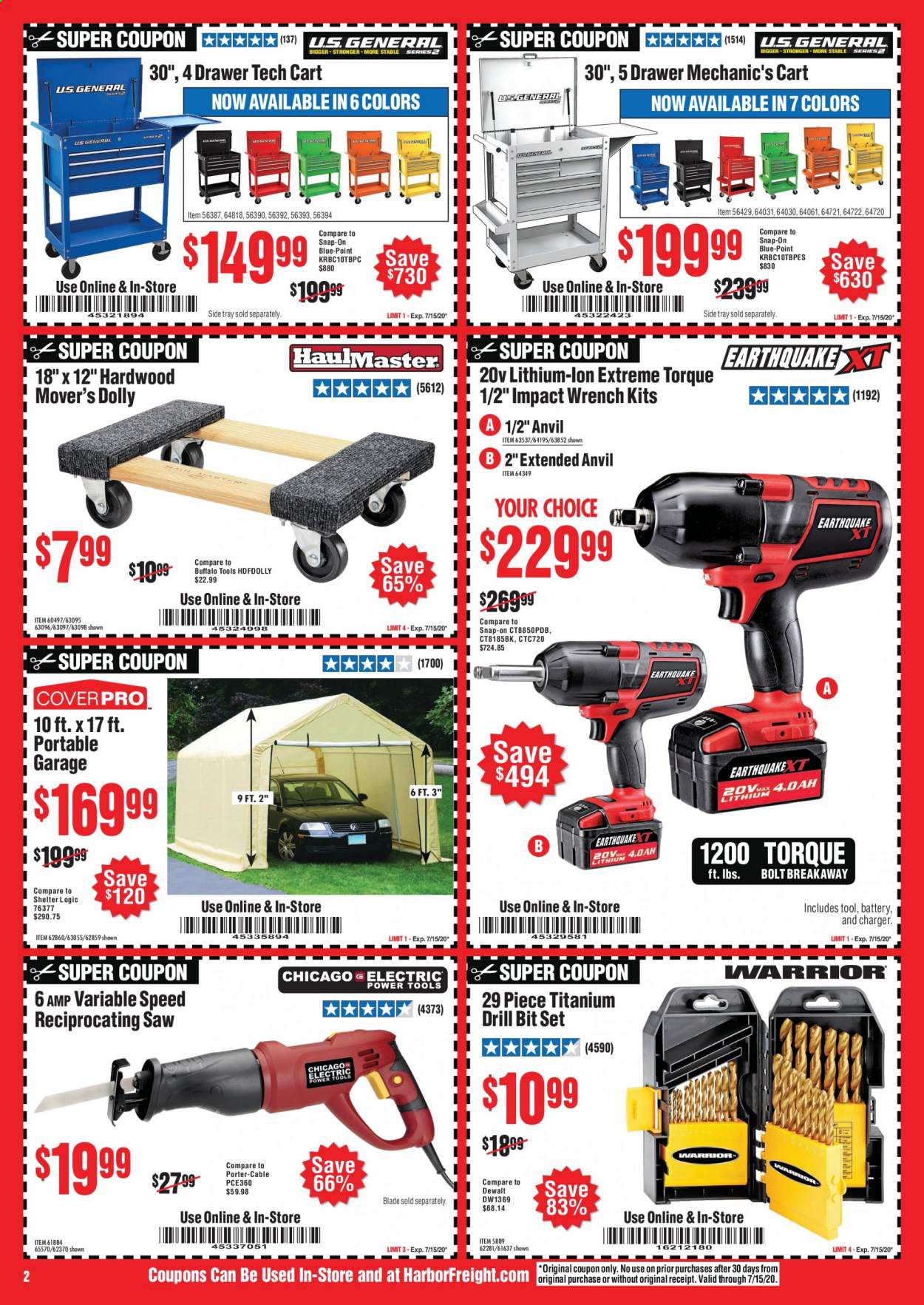 Harbor Freight Weekly Ad July 1 to July 31