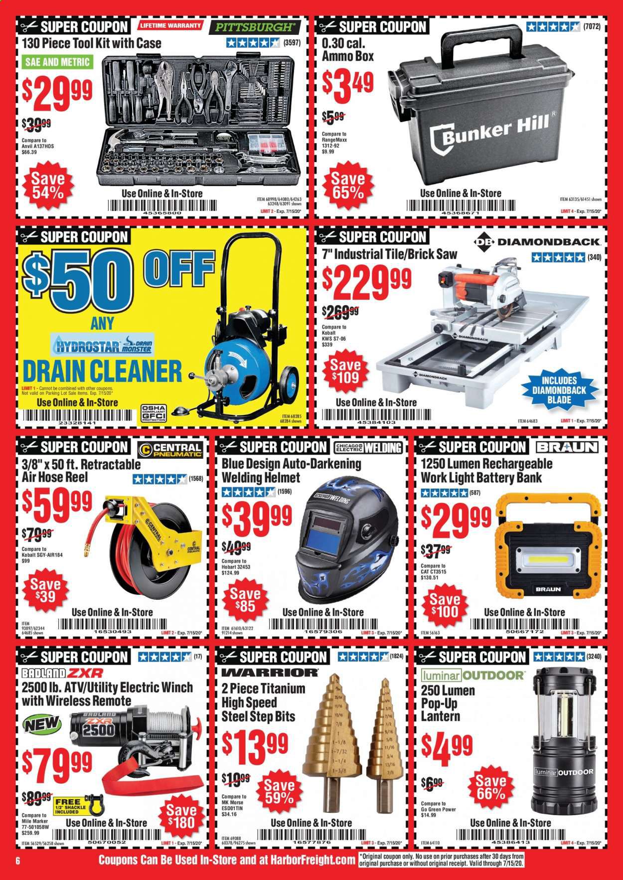 Harbor Freight Weekly Ad July 1 to July 31