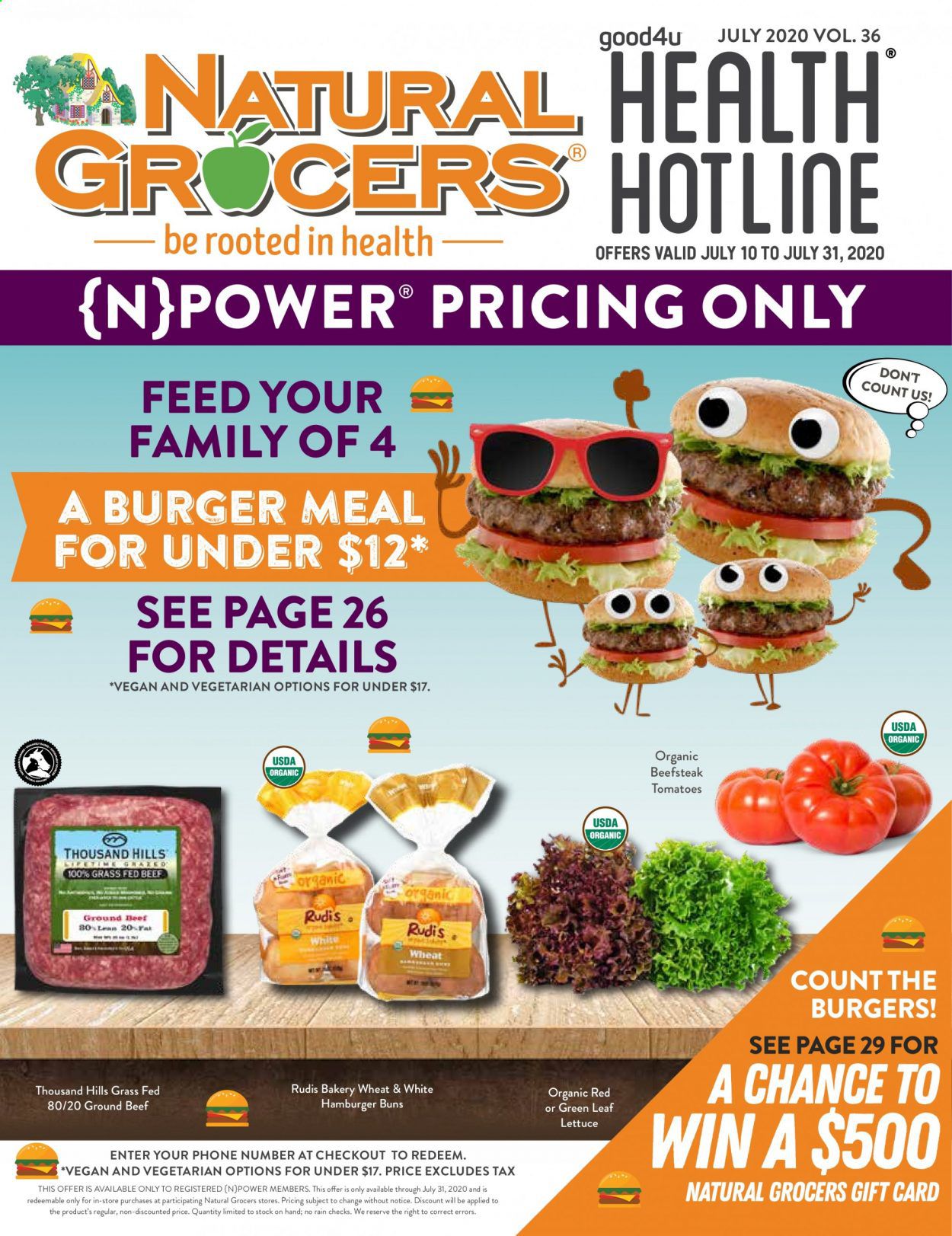 Natural Grocers Weekly Ad July 10 to July 31