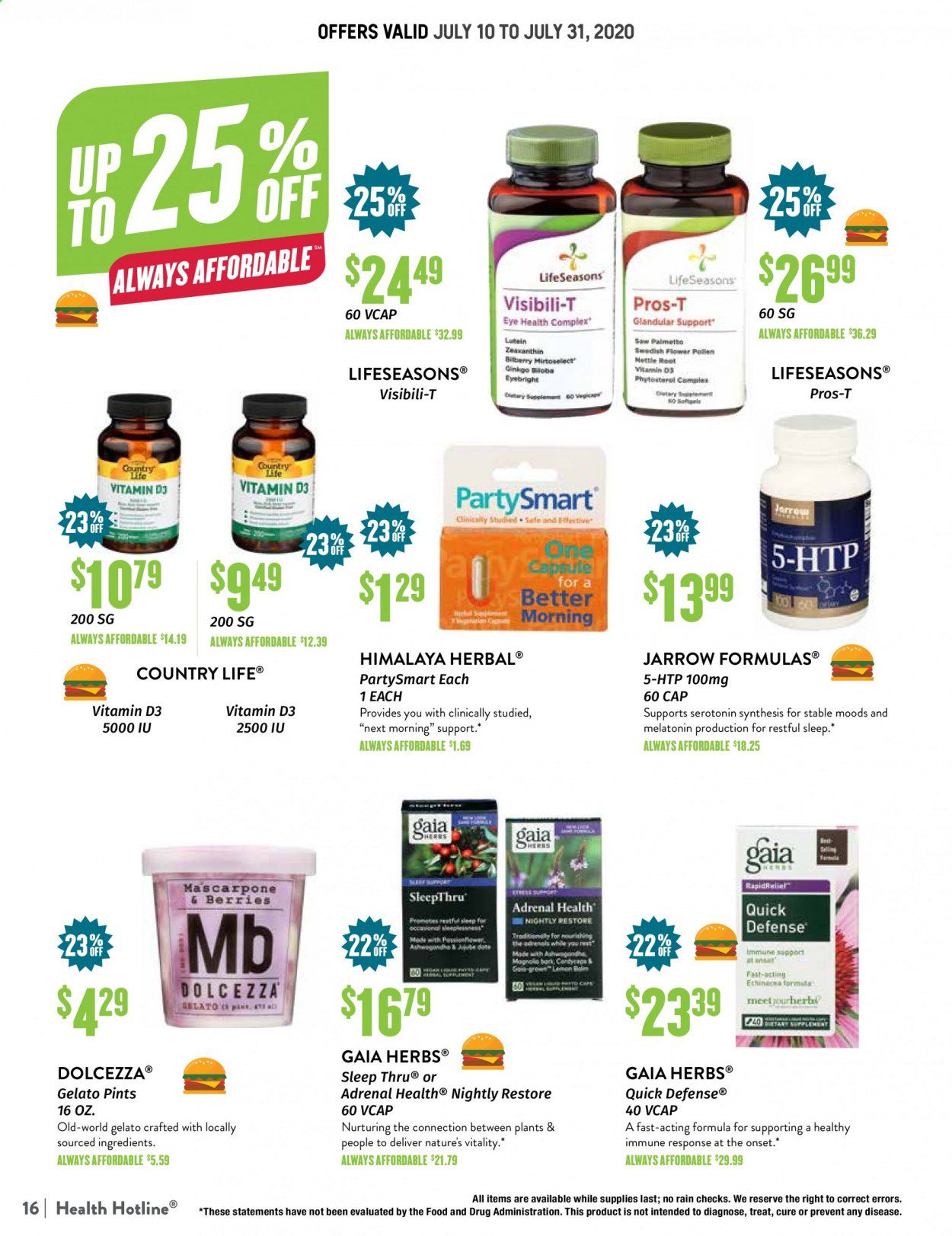 Natural Grocers Weekly Ad July 10 to July 31