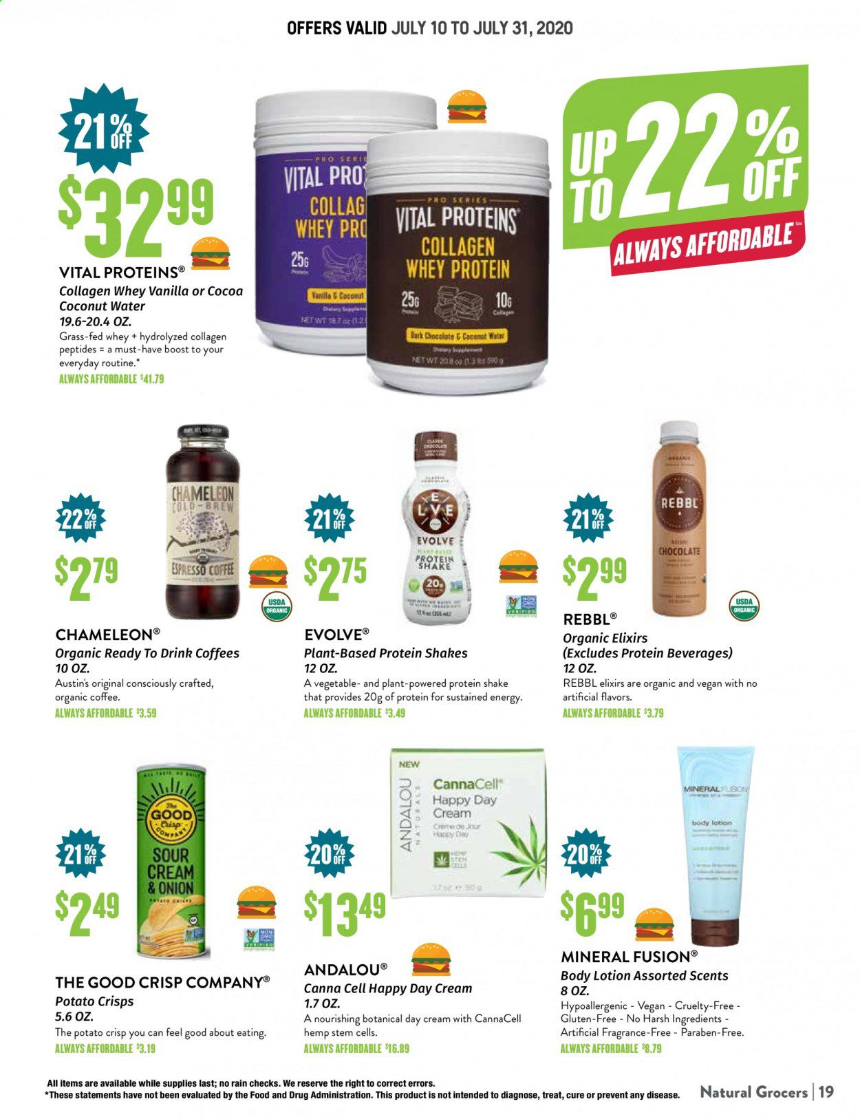 Natural Grocers Weekly Ad July 10 to July 31