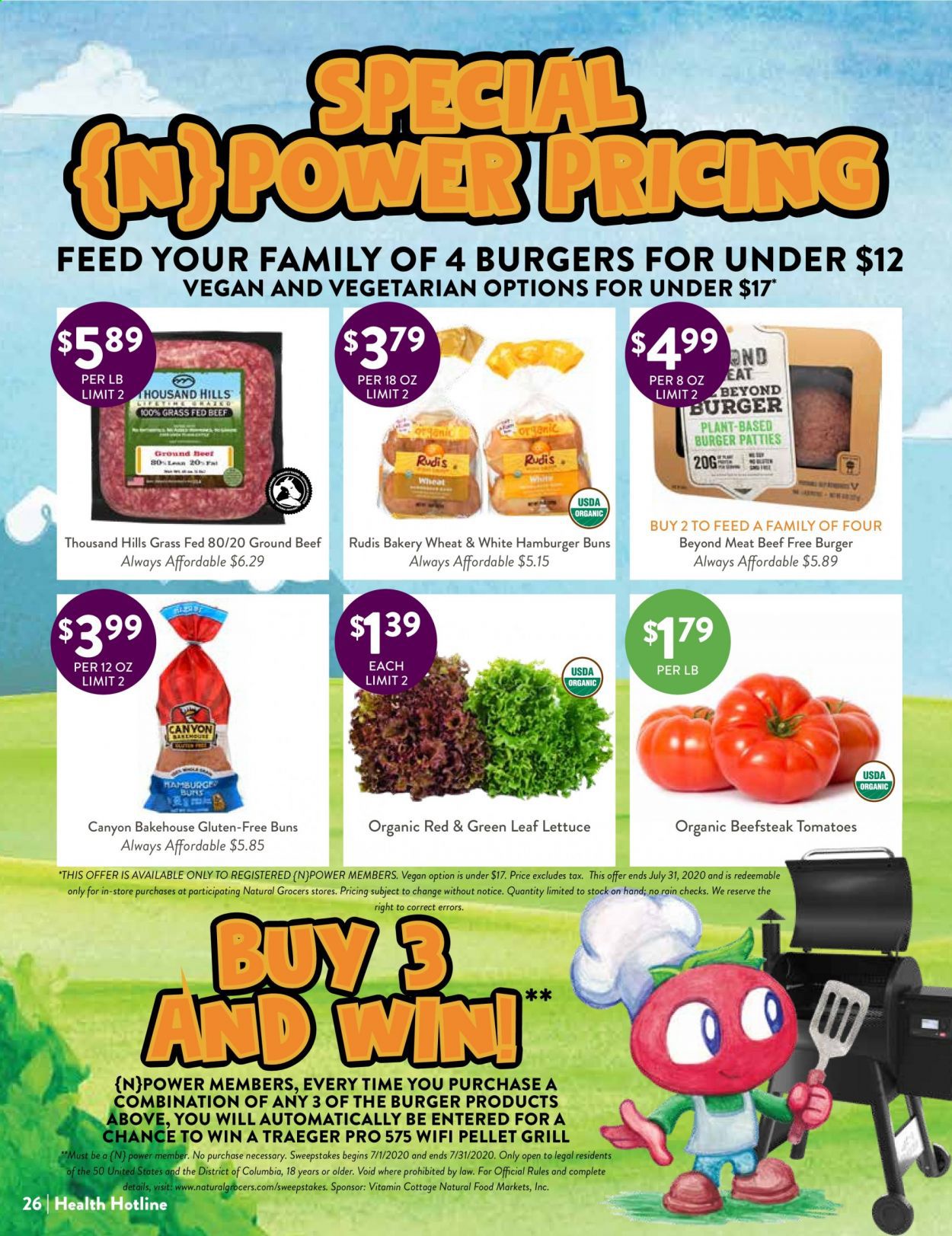 Natural Grocers Weekly Ad July 10 to July 31