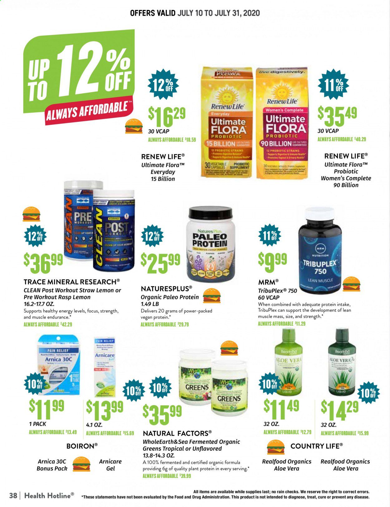 Natural Grocers Weekly Ad July 10 to July 31