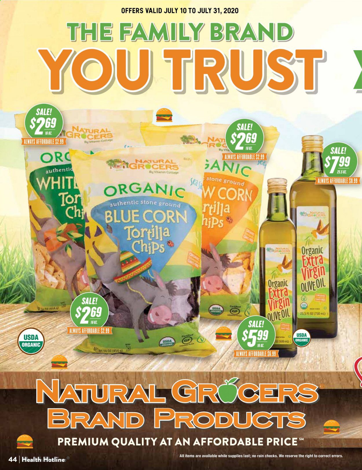 Natural Grocers Weekly Ad July 10 to July 31