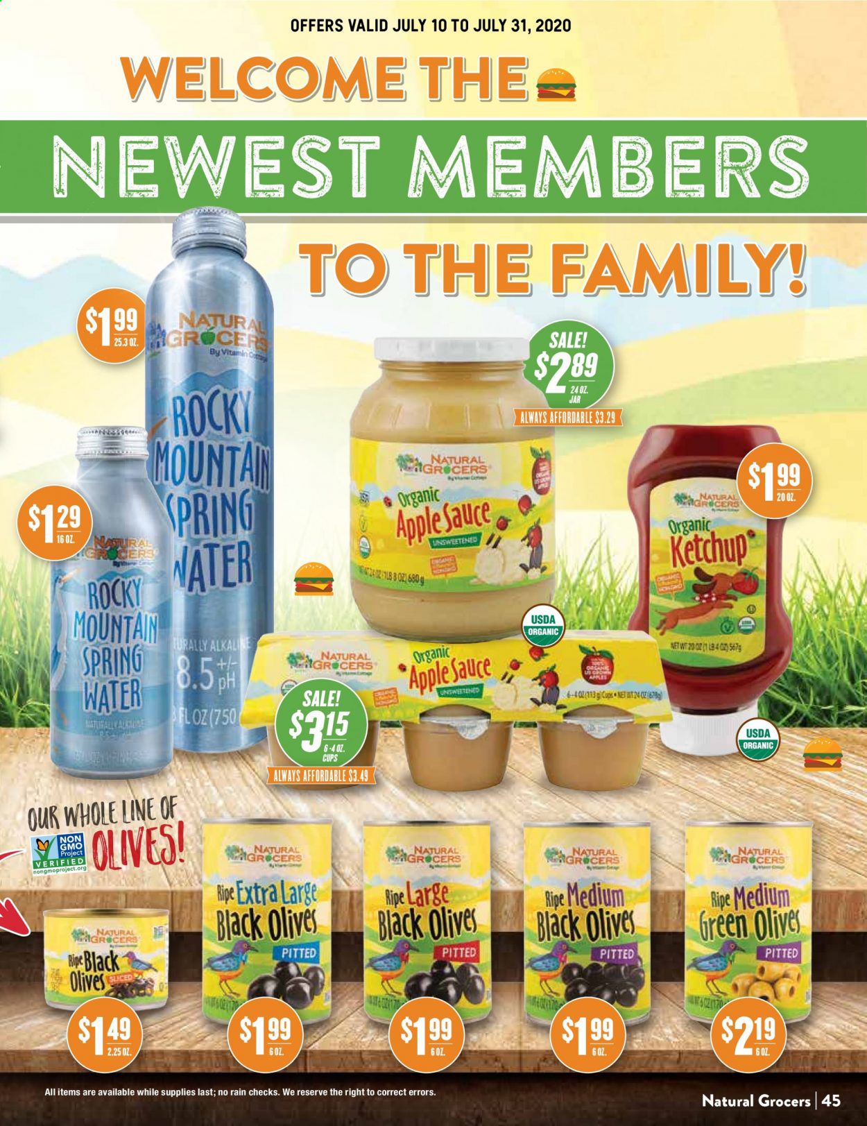Natural Grocers Weekly Ad July 10 to July 31