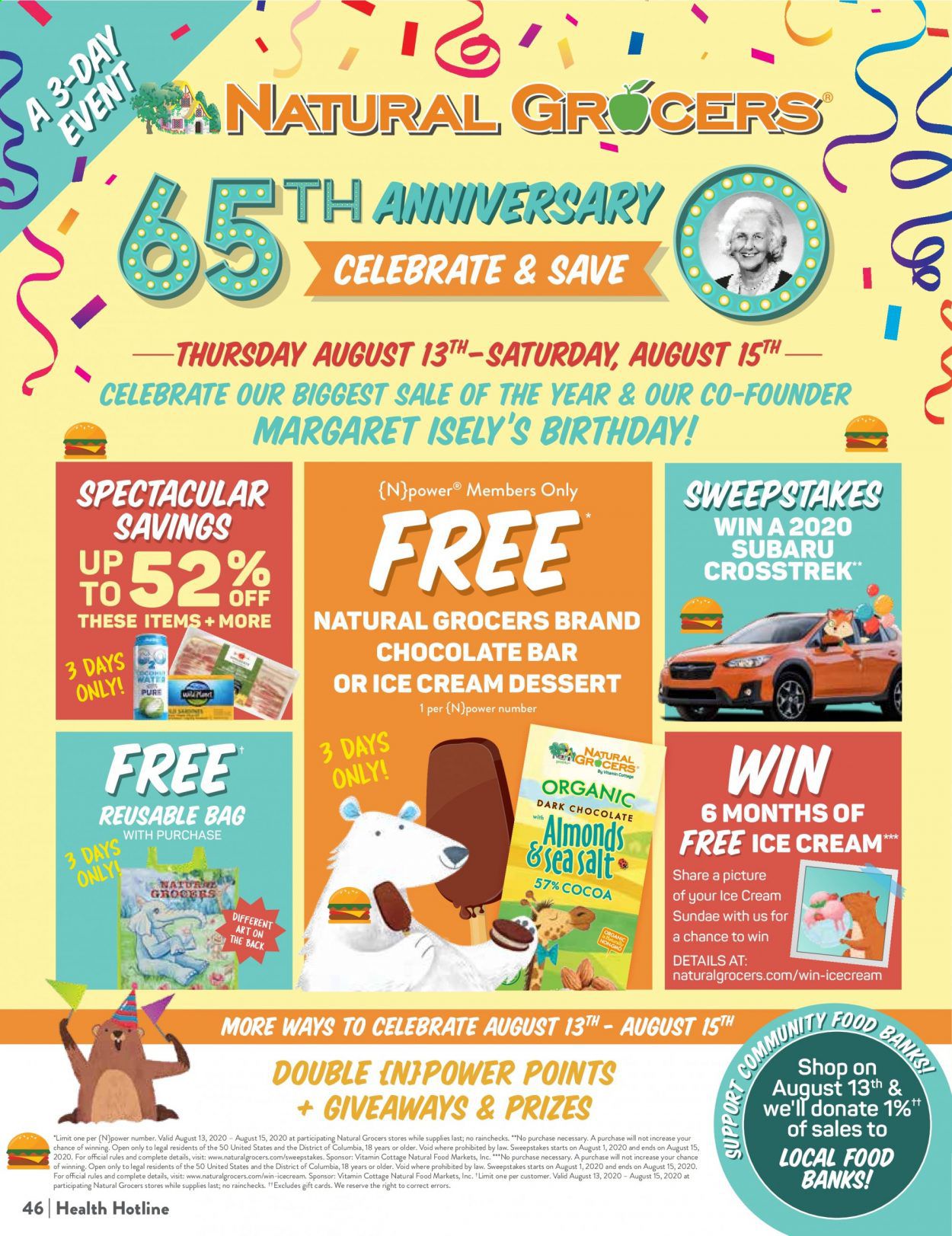 Natural Grocers Weekly Ad July 10 to July 31